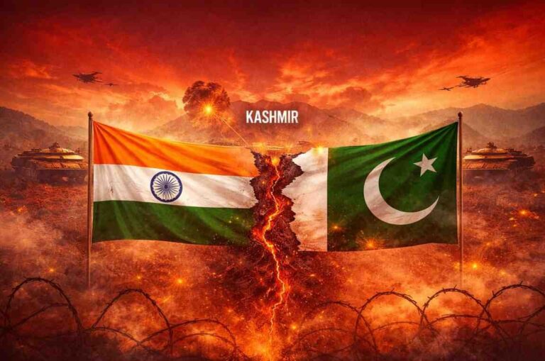 Image showing enmity between India and Pakistan